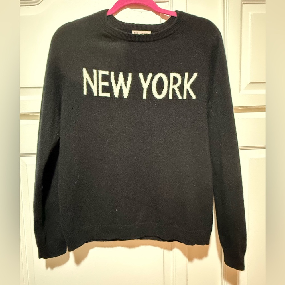 Black cashmere sweater